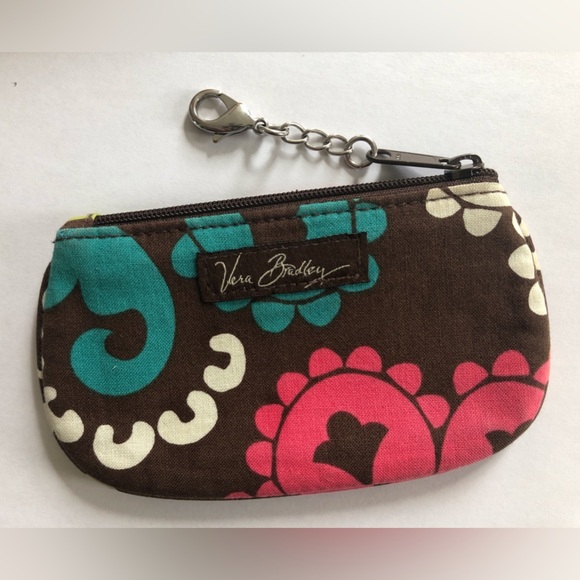 Vera Bradley Matching Set! Kiss Lock Wallet & Zip Coin Key Clear ID - NWOT - Picture 3 of 9